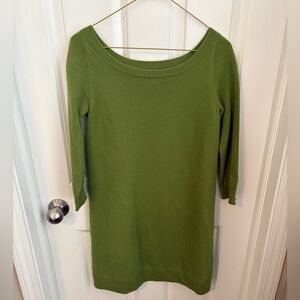 Juicy Couture Y2K 100% Cashmere 3/4 Sleeve Mini Green Dress Women’s Medium